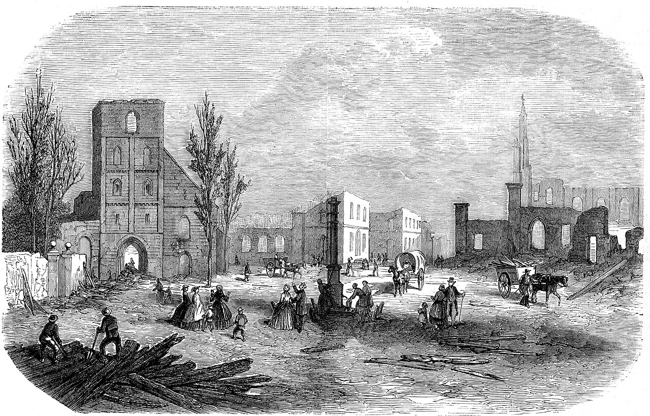 Afbeelding bij: De stadsbrand van Enschede — bijna een hele stad in as